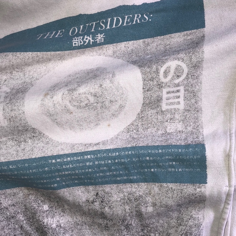 Off White / Grey (COTTON ON) graphic hoodie